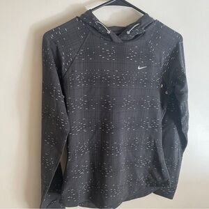 NIKE WOMEN'S S GRAY DRI FIT ACTIVEWEAR RUNNING HOODIE SHIRT Dri Fit 427700-060